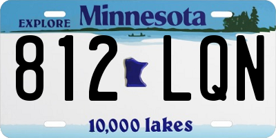 MN license plate 812LQN