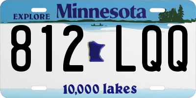 MN license plate 812LQQ