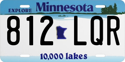MN license plate 812LQR