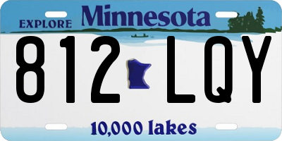 MN license plate 812LQY