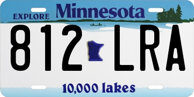MN license plate 812LRA