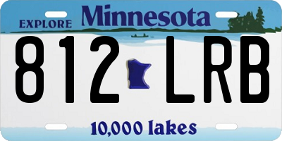 MN license plate 812LRB