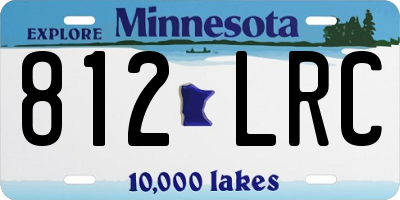 MN license plate 812LRC