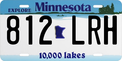 MN license plate 812LRH
