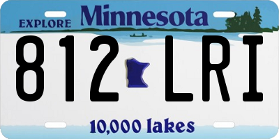 MN license plate 812LRI