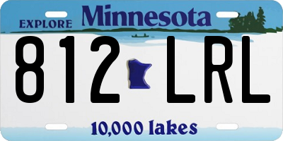 MN license plate 812LRL