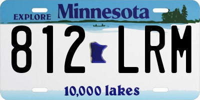 MN license plate 812LRM