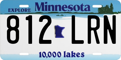 MN license plate 812LRN
