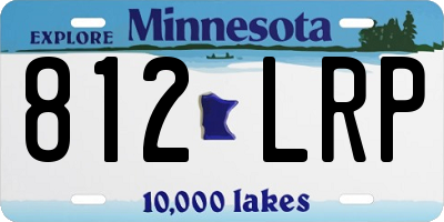 MN license plate 812LRP