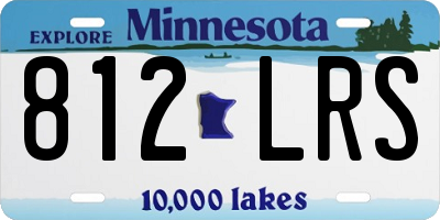 MN license plate 812LRS
