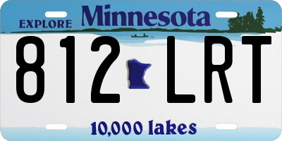 MN license plate 812LRT
