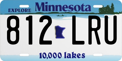 MN license plate 812LRU