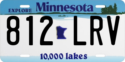MN license plate 812LRV