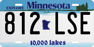 MN license plate 812LSE