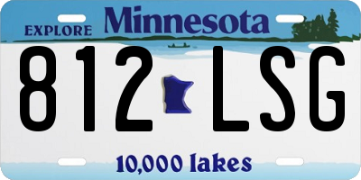 MN license plate 812LSG