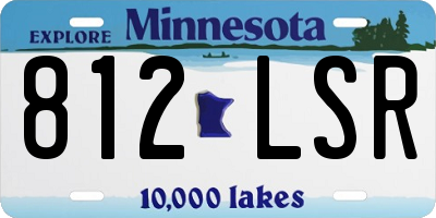 MN license plate 812LSR