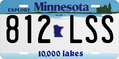 MN license plate 812LSS