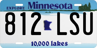 MN license plate 812LSU