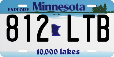 MN license plate 812LTB