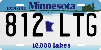 MN license plate 812LTG