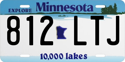 MN license plate 812LTJ