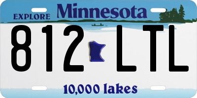 MN license plate 812LTL
