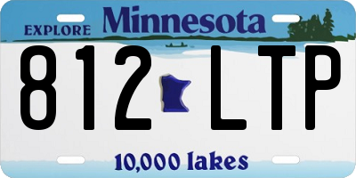 MN license plate 812LTP