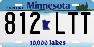 MN license plate 812LTT