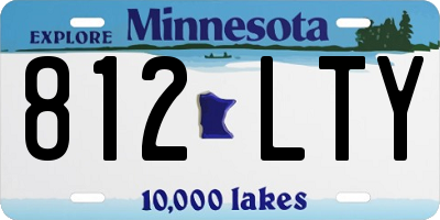 MN license plate 812LTY