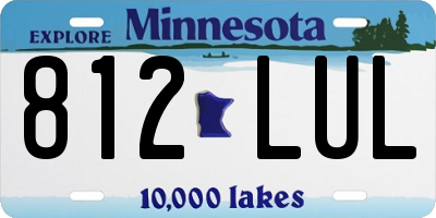 MN license plate 812LUL