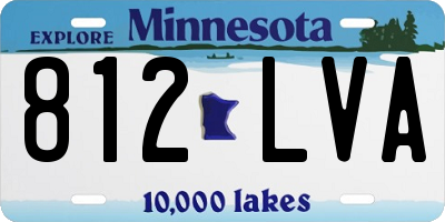 MN license plate 812LVA