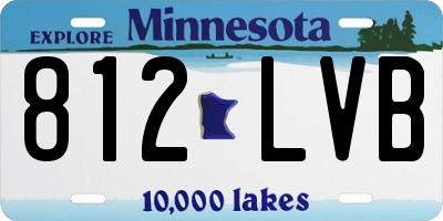 MN license plate 812LVB
