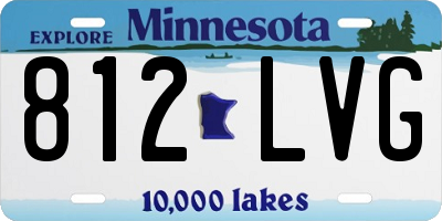 MN license plate 812LVG