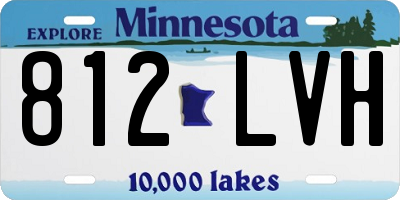 MN license plate 812LVH