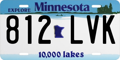 MN license plate 812LVK