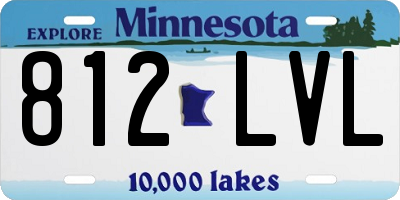 MN license plate 812LVL