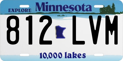 MN license plate 812LVM