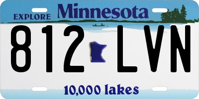 MN license plate 812LVN