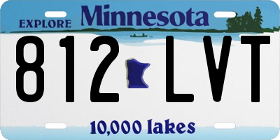 MN license plate 812LVT