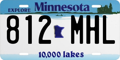MN license plate 812MHL