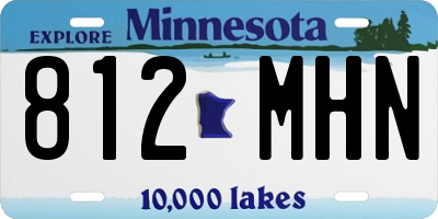 MN license plate 812MHN