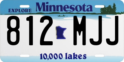 MN license plate 812MJJ