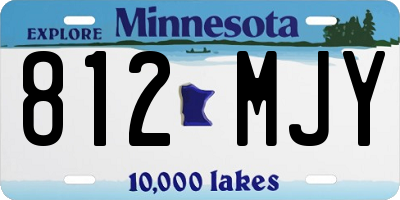 MN license plate 812MJY