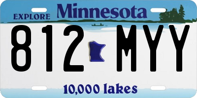 MN license plate 812MYY