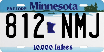 MN license plate 812NMJ