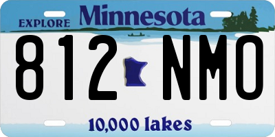MN license plate 812NMO