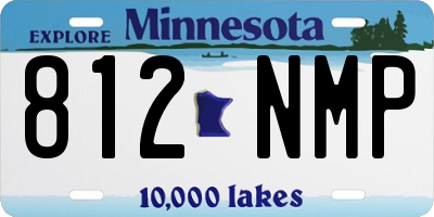 MN license plate 812NMP