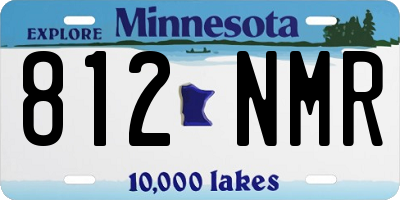 MN license plate 812NMR