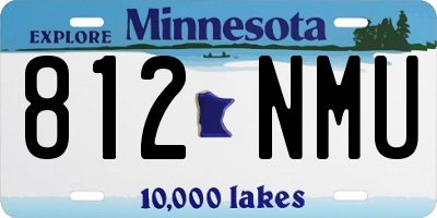 MN license plate 812NMU