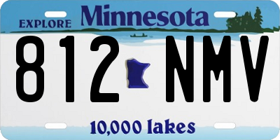 MN license plate 812NMV